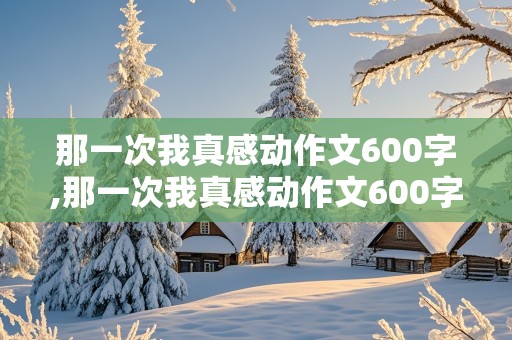 那一次我真感动作文600字,那一次我真感动作文600字初一