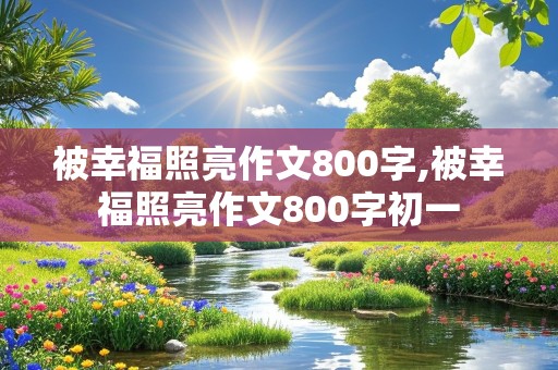 被幸福照亮作文800字,被幸福照亮作文800字初一