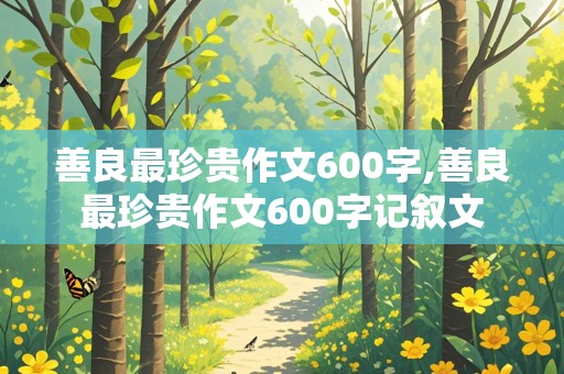 善良最珍贵作文600字,善良最珍贵作文600字记叙文