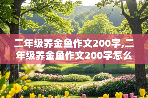 二年级养金鱼作文200字,二年级养金鱼作文200字怎么写