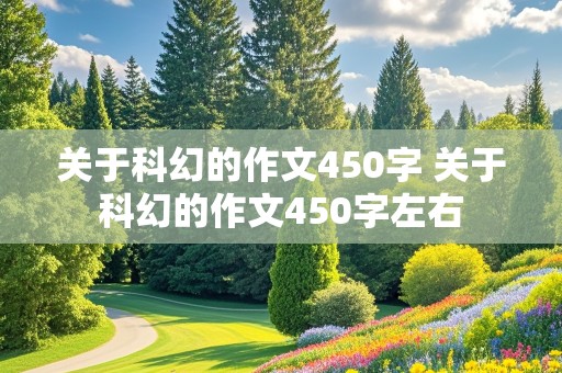 关于科幻的作文450字 关于科幻的作文450字左右