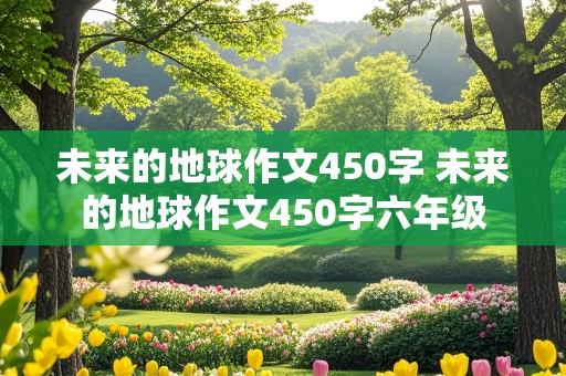 未来的地球作文450字 未来的地球作文450字六年级