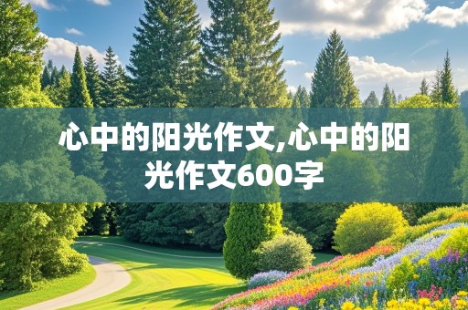 心中的阳光作文,心中的阳光作文600字