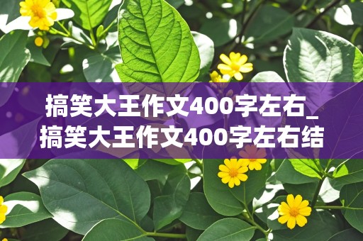 搞笑大王作文400字左右_搞笑大王作文400字左右结尾