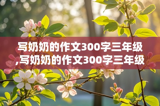 写奶奶的作文300字三年级,写奶奶的作文300字三年级