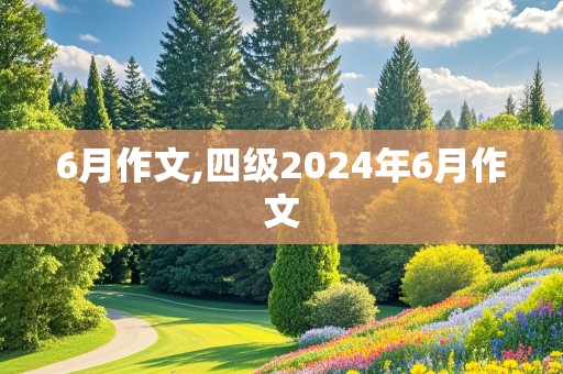 6月作文,四级2024年6月作文