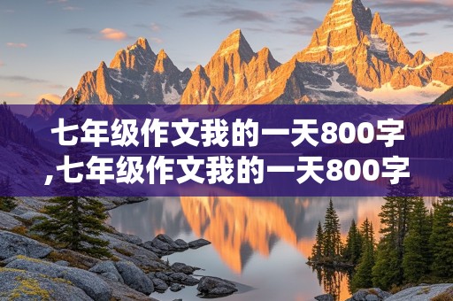 七年级作文我的一天800字,七年级作文我的一天800字左右