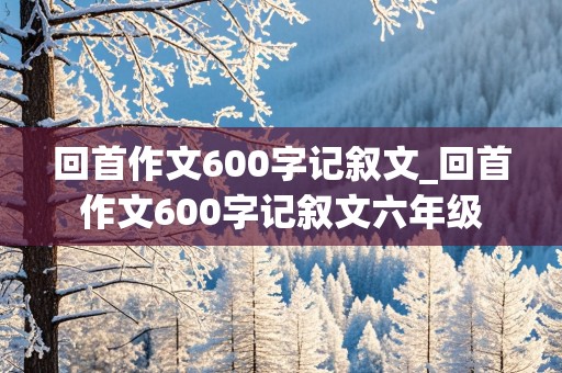 回首作文600字记叙文_回首作文600字记叙文六年级