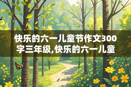 快乐的六一儿童节作文300字三年级,快乐的六一儿童节作文300字三年级 用上蹦蹦跳跳