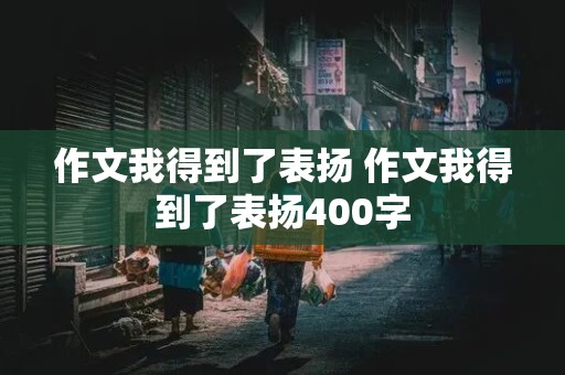 作文我得到了表扬 作文我得到了表扬400字