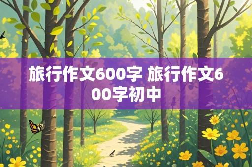 旅行作文600字 旅行作文600字初中