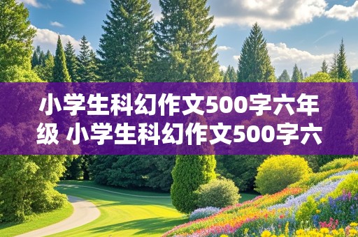 小学生科幻作文500字六年级 小学生科幻作文500字六年级题目要求