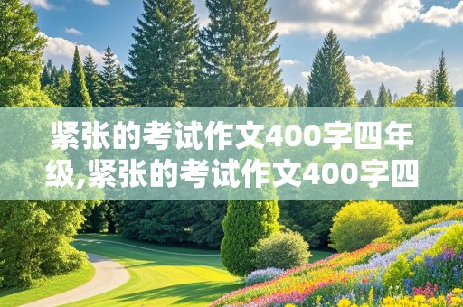 紧张的考试作文400字四年级,紧张的考试作文400字四年级上册