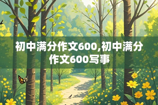 初中满分作文600,初中满分作文600写事