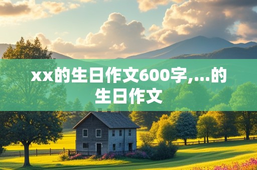 xx的生日作文600字,...的生日作文