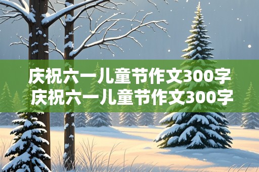 庆祝六一儿童节作文300字 庆祝六一儿童节作文300字怎么写