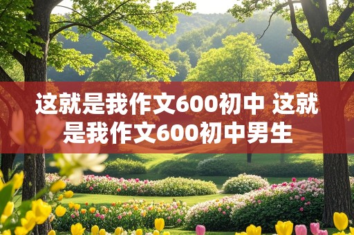 这就是我作文600初中 这就是我作文600初中男生