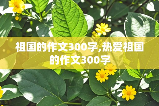 祖国的作文300字,热爱祖国的作文300字