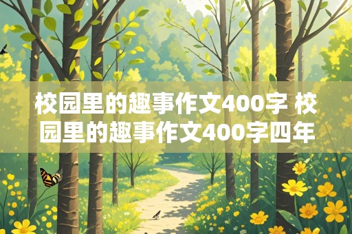 校园里的趣事作文400字 校园里的趣事作文400字四年级