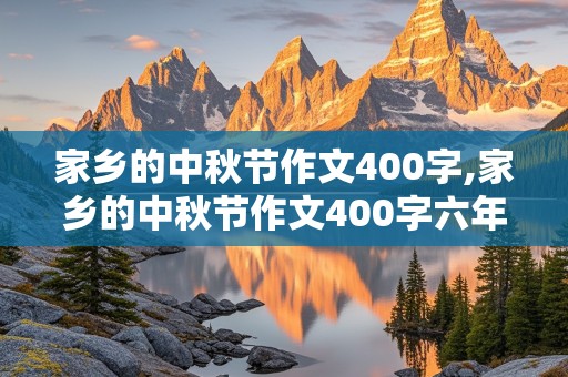 家乡的中秋节作文400字,家乡的中秋节作文400字六年级