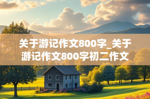 关于游记作文800字_关于游记作文800字初二作文