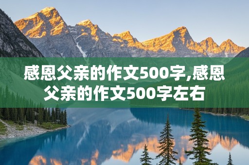 感恩父亲的作文500字,感恩父亲的作文500字左右