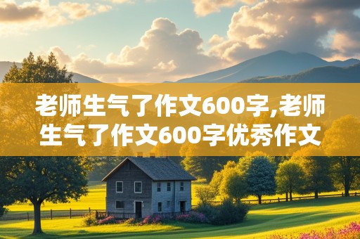 老师生气了作文600字,老师生气了作文600字优秀作文