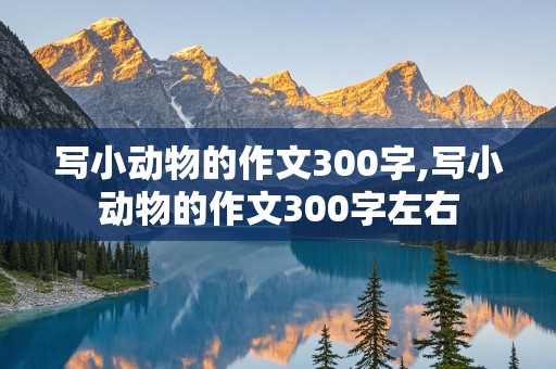 写小动物的作文300字,写小动物的作文300字左右