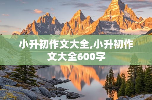 小升初作文大全,小升初作文大全600字