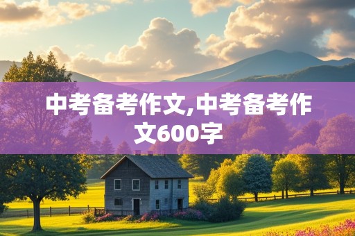 中考备考作文,中考备考作文600字