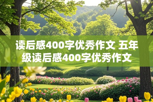 读后感400字优秀作文 五年级读后感400字优秀作文