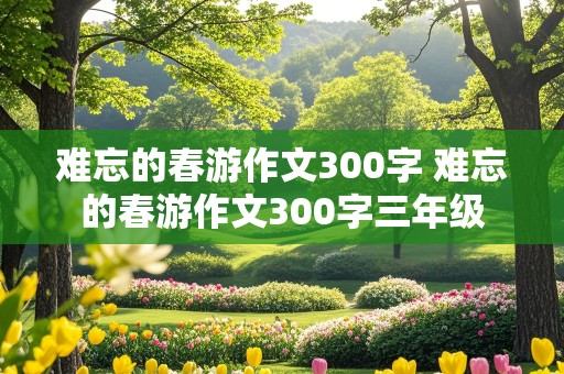 难忘的春游作文300字 难忘的春游作文300字三年级