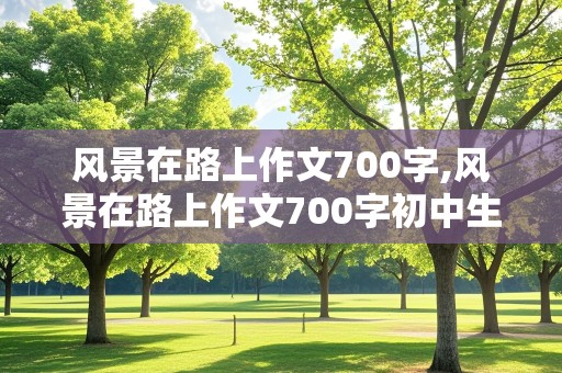 风景在路上作文700字,风景在路上作文700字初中生