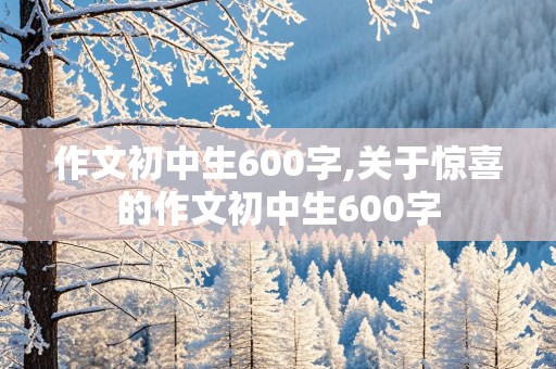 作文初中生600字,关于惊喜的作文初中生600字