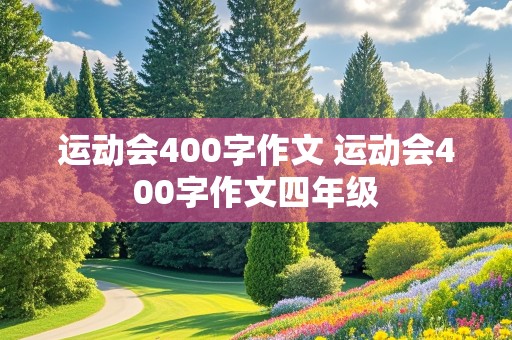 运动会400字作文 运动会400字作文四年级