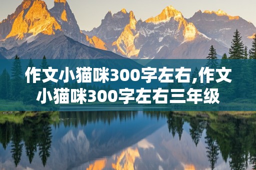 作文小猫咪300字左右,作文小猫咪300字左右三年级