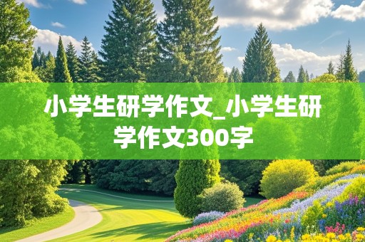 小学生研学作文_小学生研学作文300字