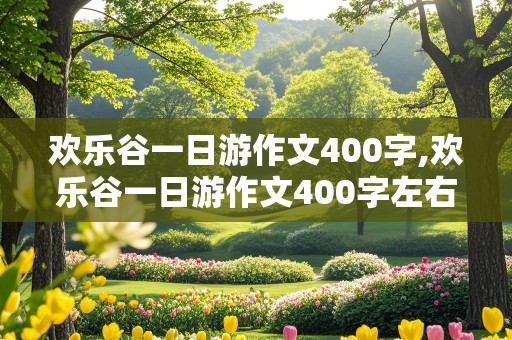 欢乐谷一日游作文400字,欢乐谷一日游作文400字左右