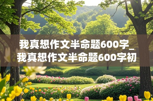 我真想作文半命题600字_我真想作文半命题600字初二