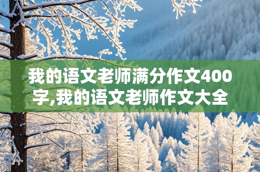 我的语文老师满分作文400字,我的语文老师作文大全400