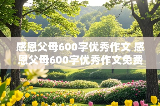 感恩父母600字优秀作文 感恩父母600字优秀作文免费