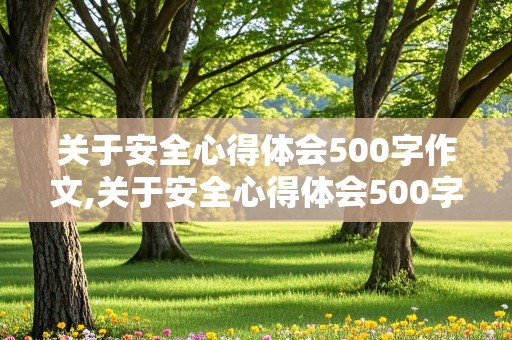 关于安全心得体会500字作文,关于安全心得体会500字作文怎么写