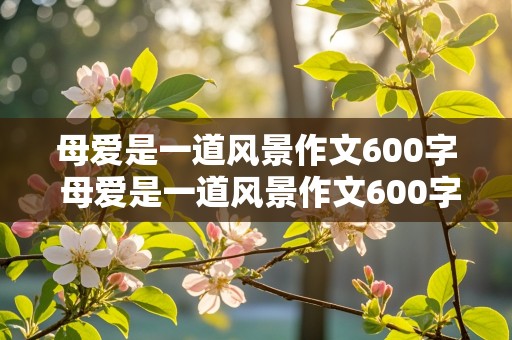 母爱是一道风景作文600字 母爱是一道风景作文600字六年级