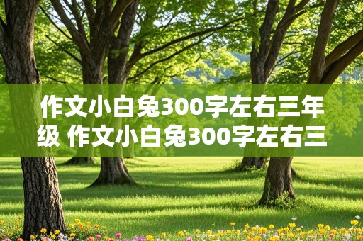 作文小白兔300字左右三年级 作文小白兔300字左右三年级上册