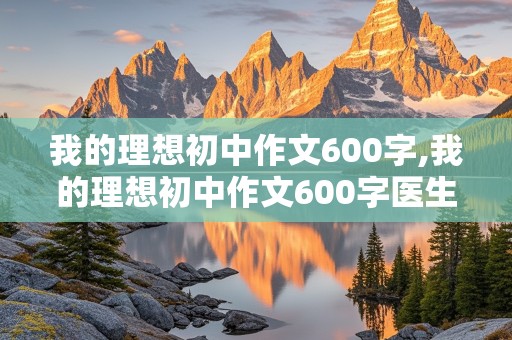 我的理想初中作文600字,我的理想初中作文600字医生