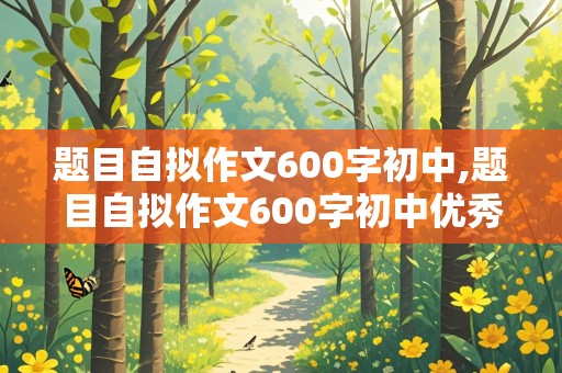 题目自拟作文600字初中,题目自拟作文600字初中优秀