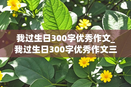 我过生日300字优秀作文_我过生日300字优秀作文三年级