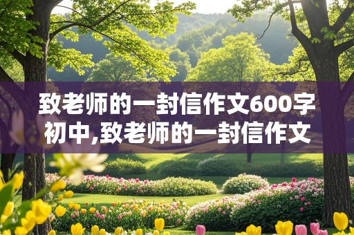 致老师的一封信作文600字初中,致老师的一封信作文600字初中开学怎么写