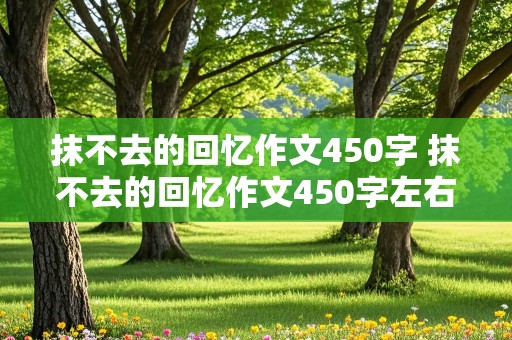 抹不去的回忆作文450字 抹不去的回忆作文450字左右