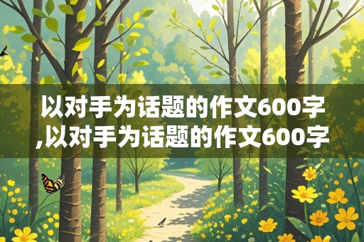 以对手为话题的作文600字,以对手为话题的作文600字记叙文